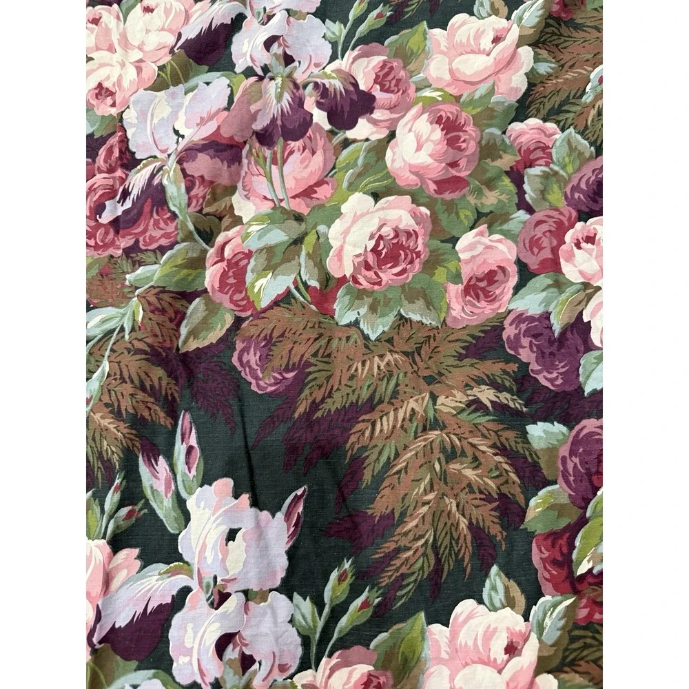 Atelier Martex Duvet Enchante Purple Floral Ruffle Queen Iris Rose Romantic Flaw